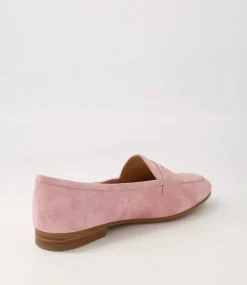 Melinato Pink Suede Loafers