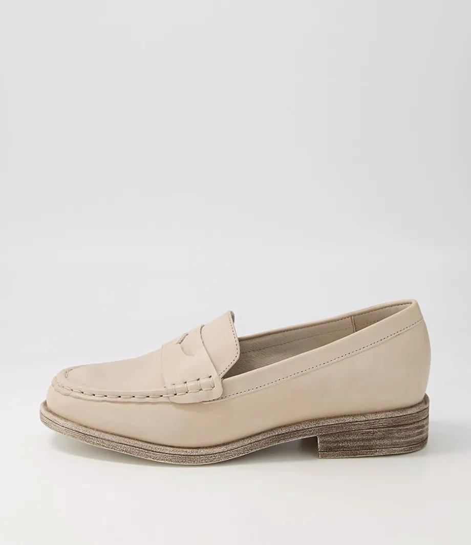 Messina Almond Leather Loafers