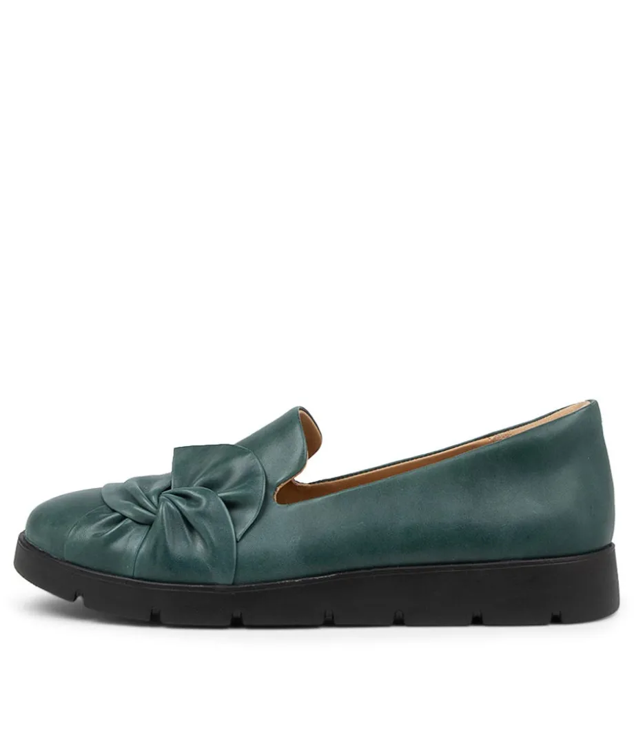 Miless W Emerald Leather Loafers
