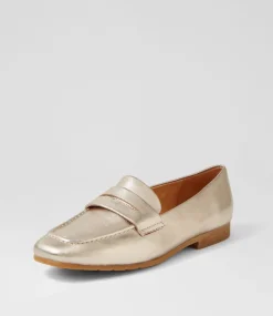 Milica Platino Leather Loafers