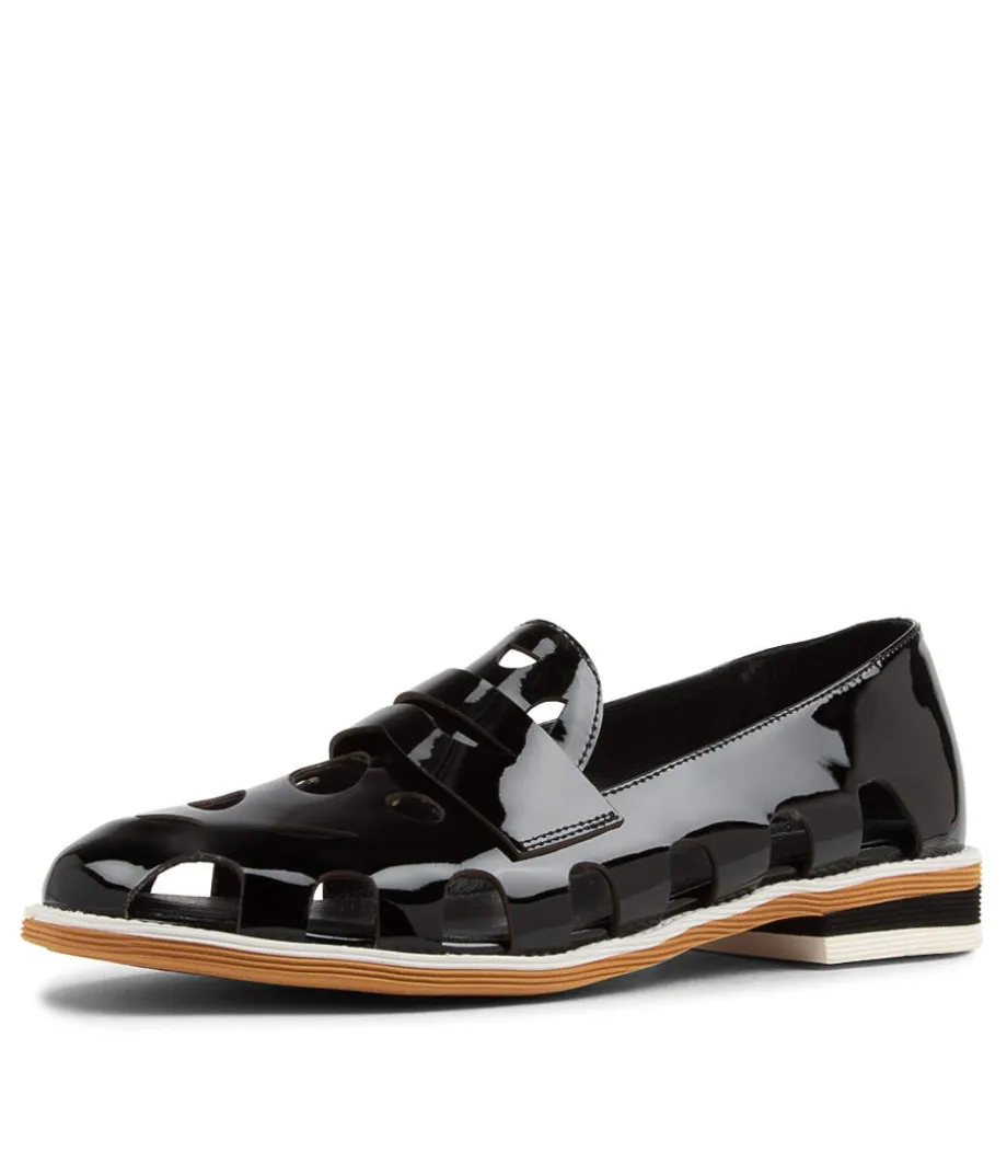 Nalwa Black Patent Leather Loafers