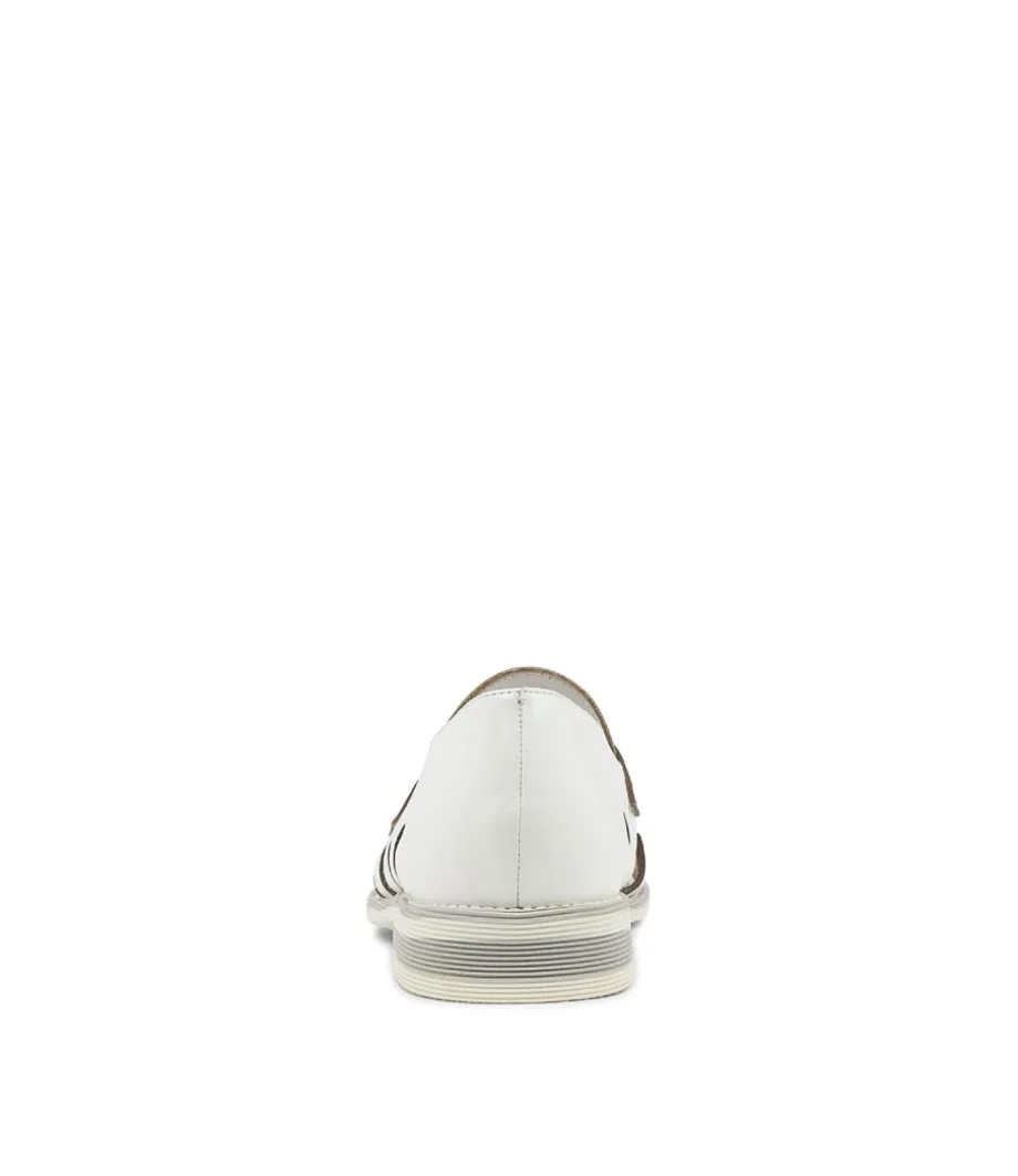 Nalwa White Patent Leather Loafers