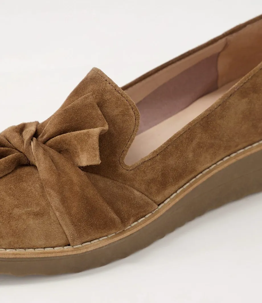 Oclem Light Choc Suede Loafers