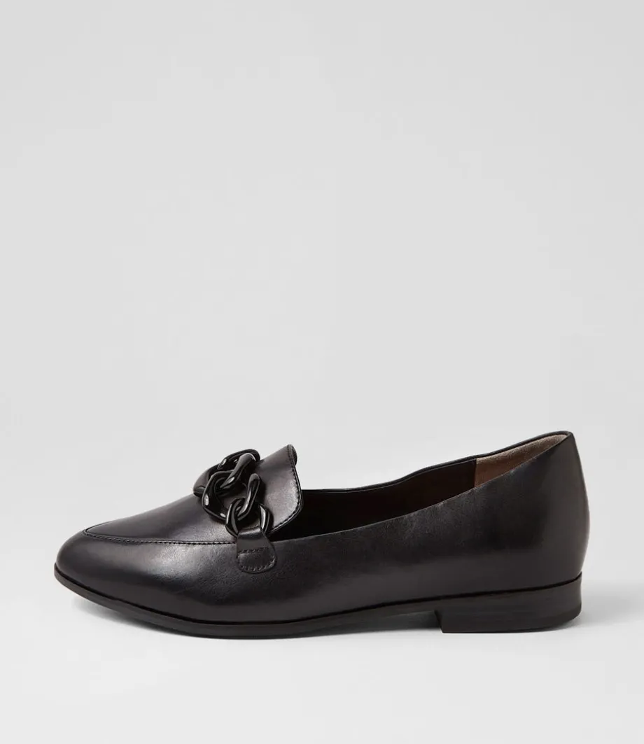Olange Xw Black Leather Loafers