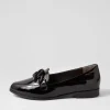 Olange Xw Black Wrinkle Patent Loafers
