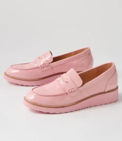 Oley Pink Patent Leather Loafers
