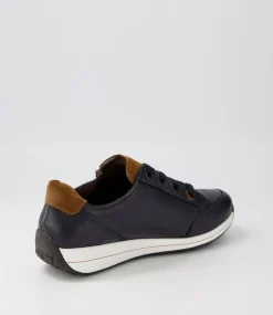 Osaka 87 Blau Nuss Leather Suede Sneakers