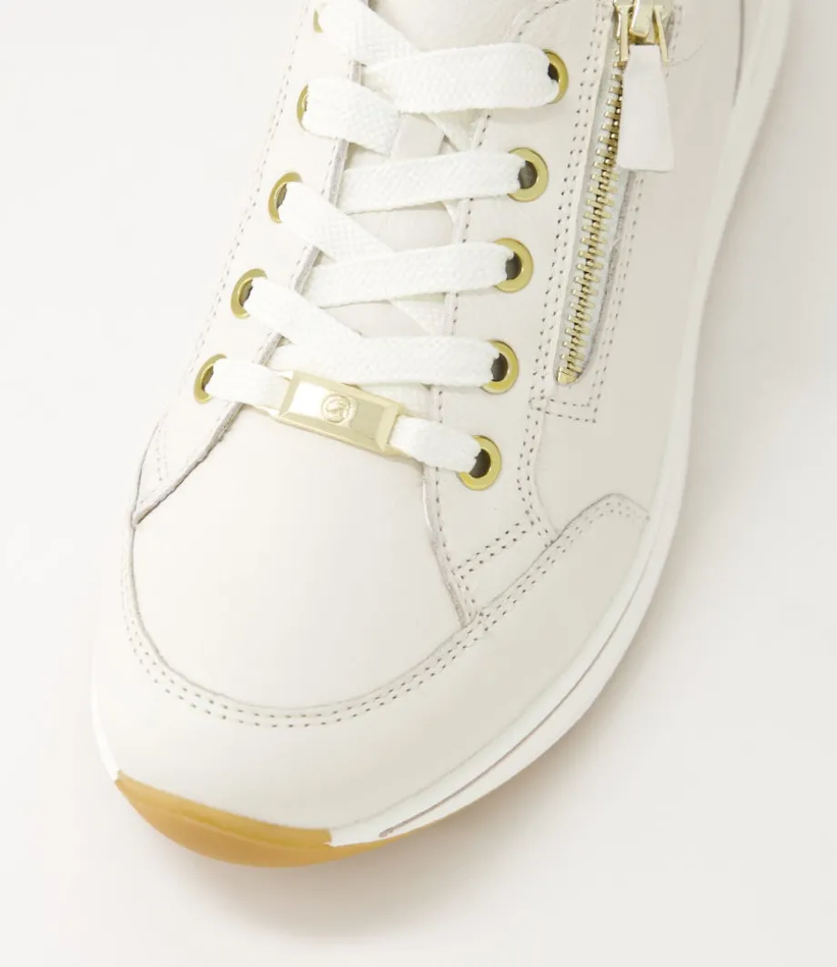 Osaka 1 Cream Leather Sneakers
