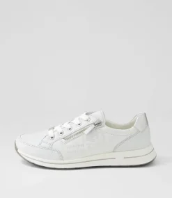 Osaka 1 Misty Grey Silver Leather Sneakers