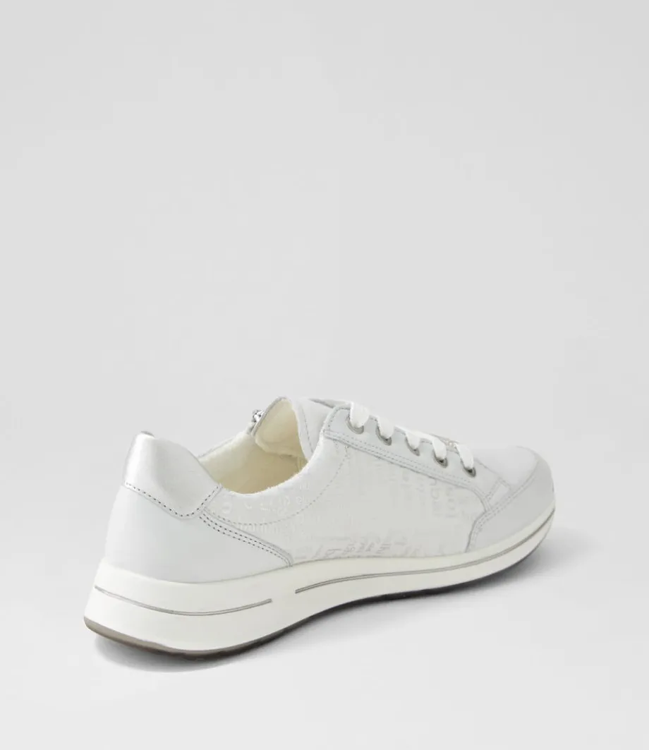 Osaka 1 Misty Grey Silver Leather Sneakers
