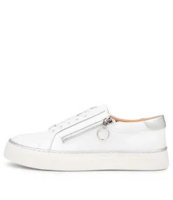 Pamela Xf Whitesilver Patent Leather Sneakers