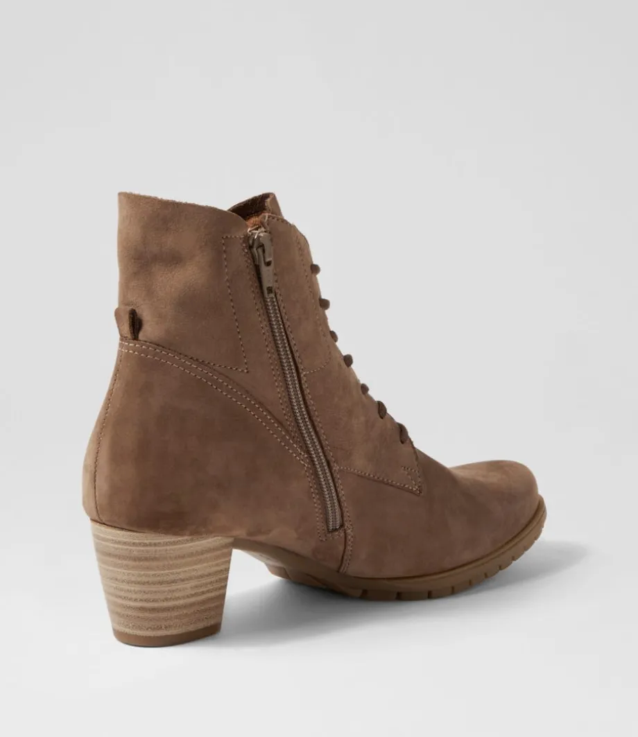Petunia Muskat Suede Lace Up Boots
