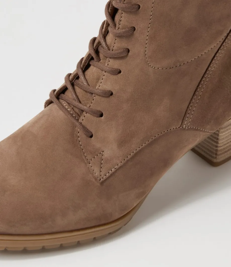 Petunia Muskat Suede Lace Up Boots