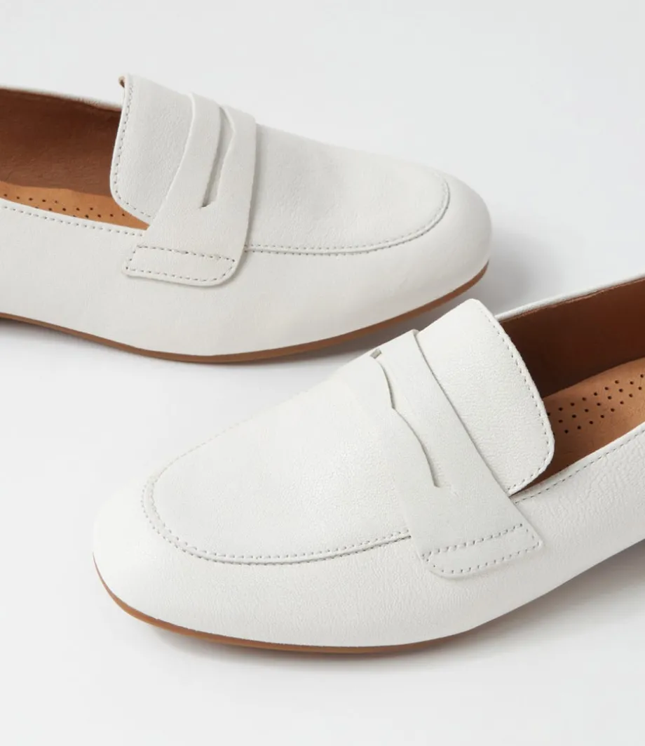 Phoebe Latte Leather Loafers