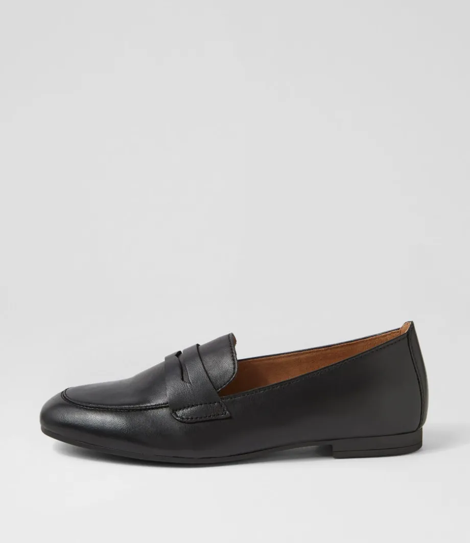 Phoebe Schwarz Leather Loafers