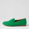 Phoebe Verde Suede Loafers