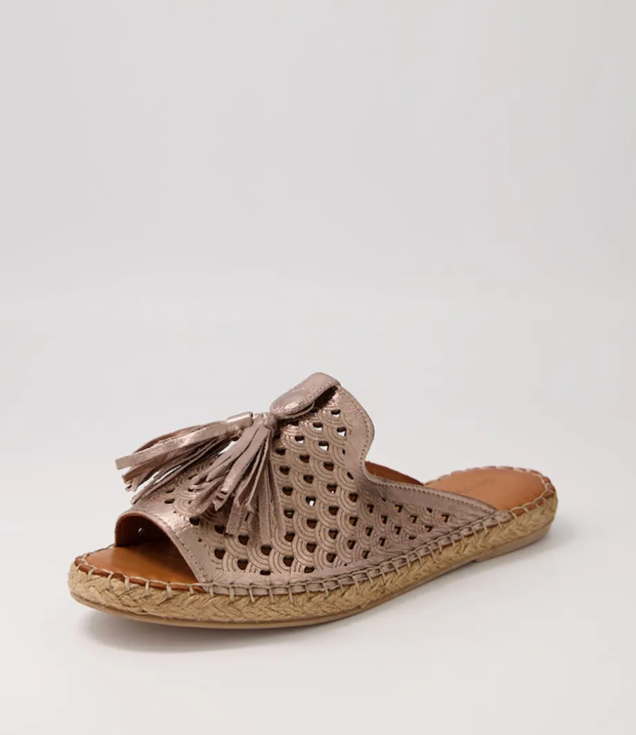 Purtna Silver Leather Espadrilles