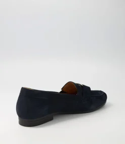 Quinn Dark Blue Suede Brogues