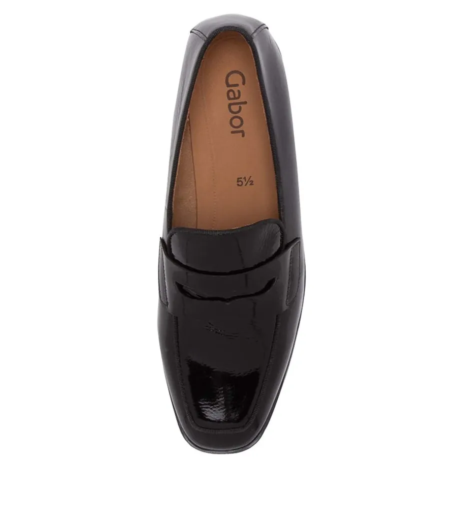 Rabke Schwarz Leather Loafers