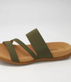 Rachie Olive Elastic Sandals