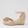 Rakim Rose Leather Suede Wedges