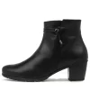 Rena Schwarz Leather Ankle Boots