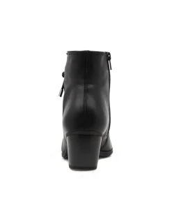 Rena Schwarz Leather Ankle Boots