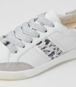 Rom 71 Weiss Silber Leather Sneakers