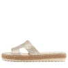 Sabeen Pale Gold Weave Sandals
