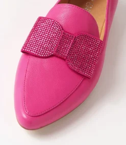 Sanne Fuchsia Jewels Leather Loafers