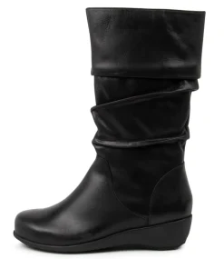 Seattle Xf Black Leather Calf Boots