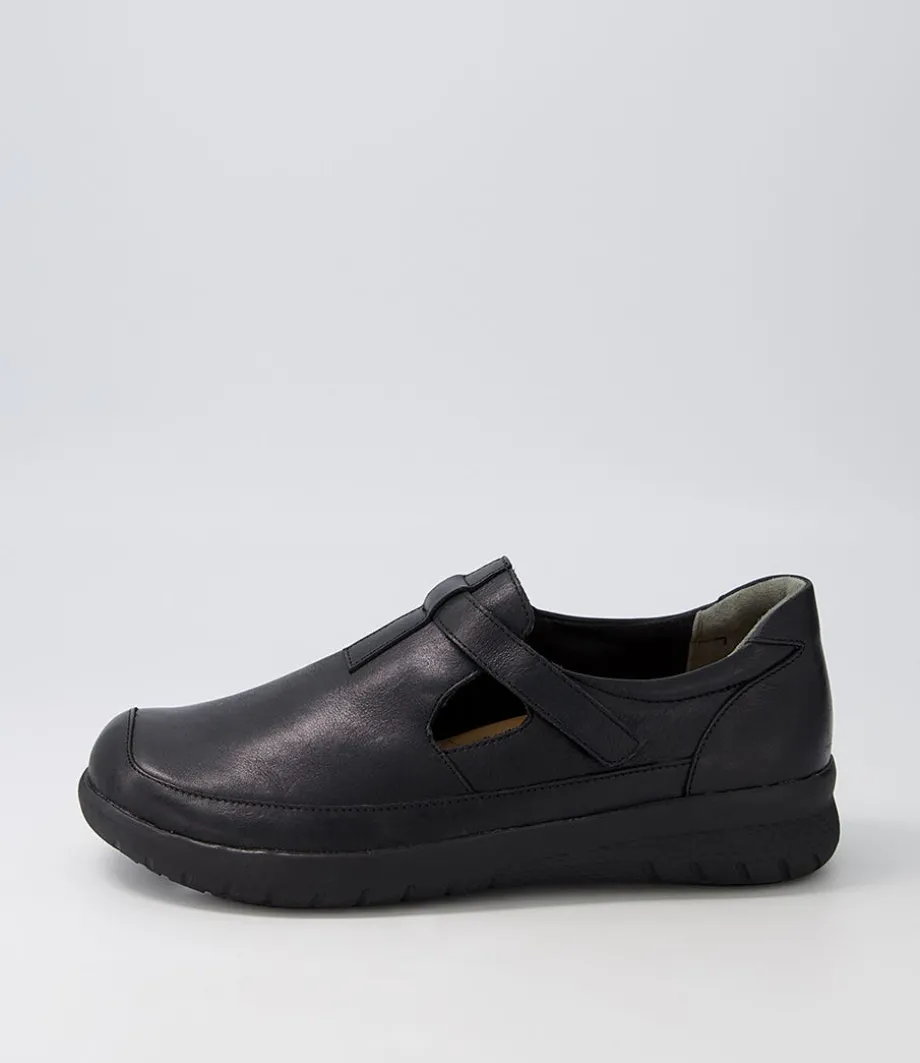 Seras Xf Black Leather Sneakers