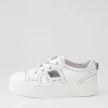Shedd White Leather Sneakers