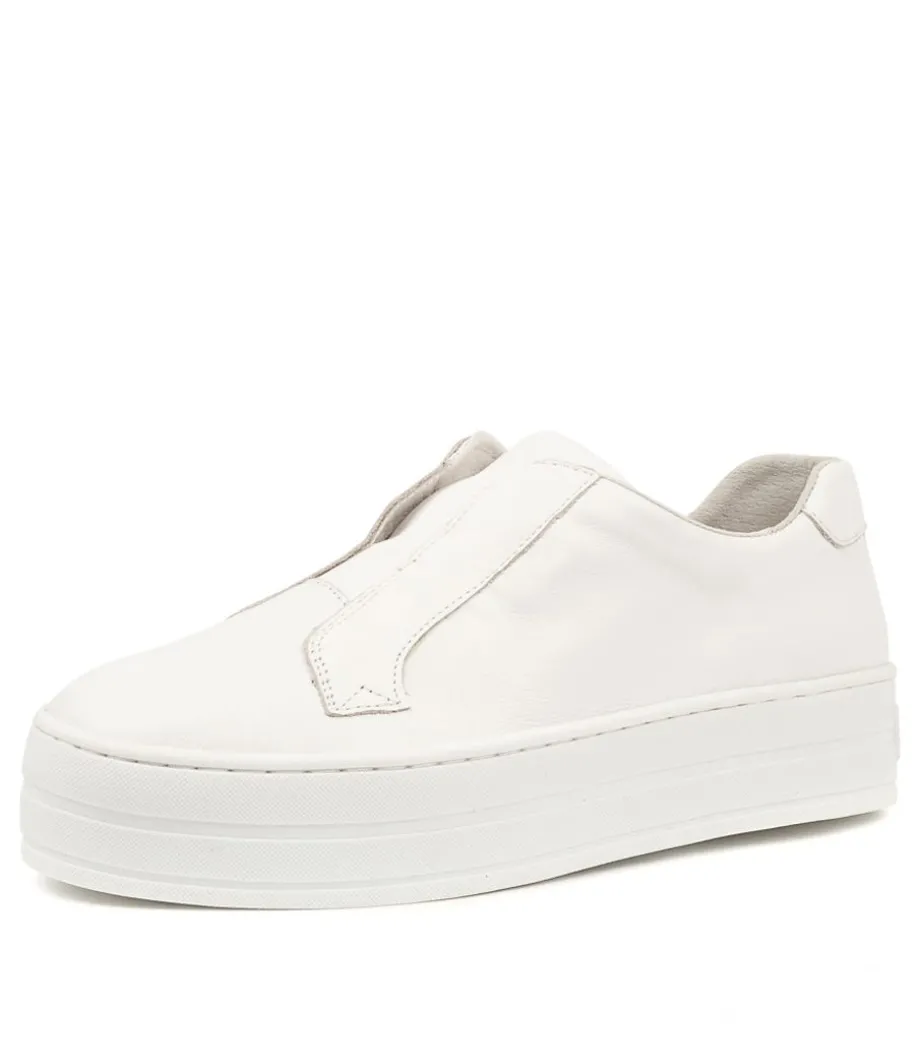 Shia White Leather