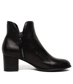 Shiannely Black Black Heel Leather