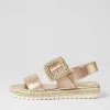 Silas Gold Scratch Leather Buckle Espadrilles
