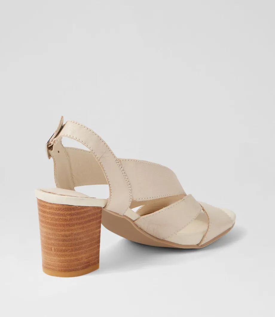 Simmie Vanilla Leather Sandals