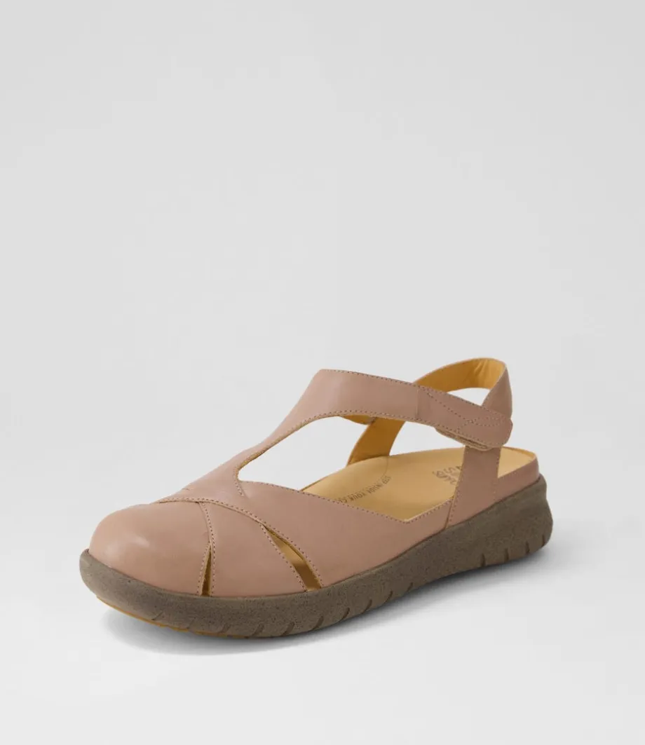 Sofzie Xf Taupe Leather Flat Shoes