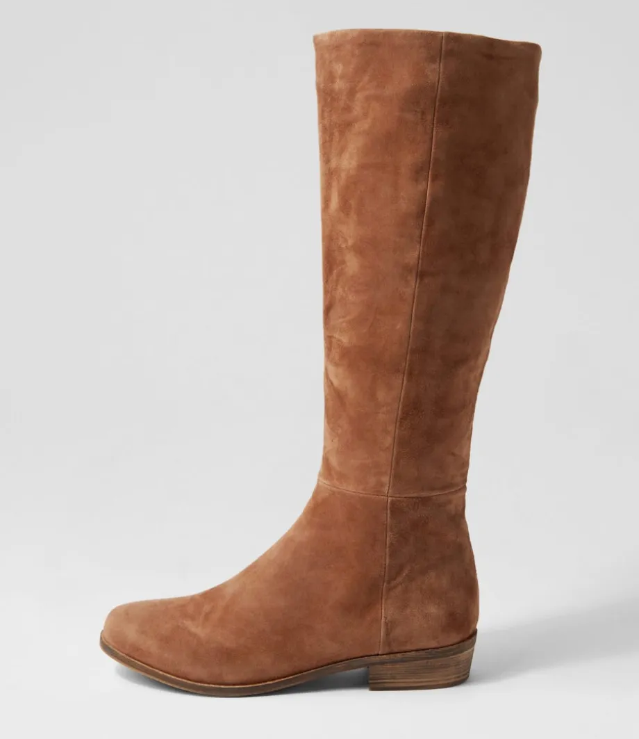 Strath Light Choc Suede Knee High Boots