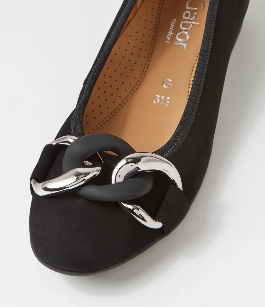 Tabita Schwarz Suede Ballet Flats