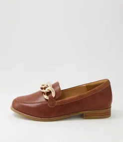 Tamest Xf Cognac Leather Flat Shoes