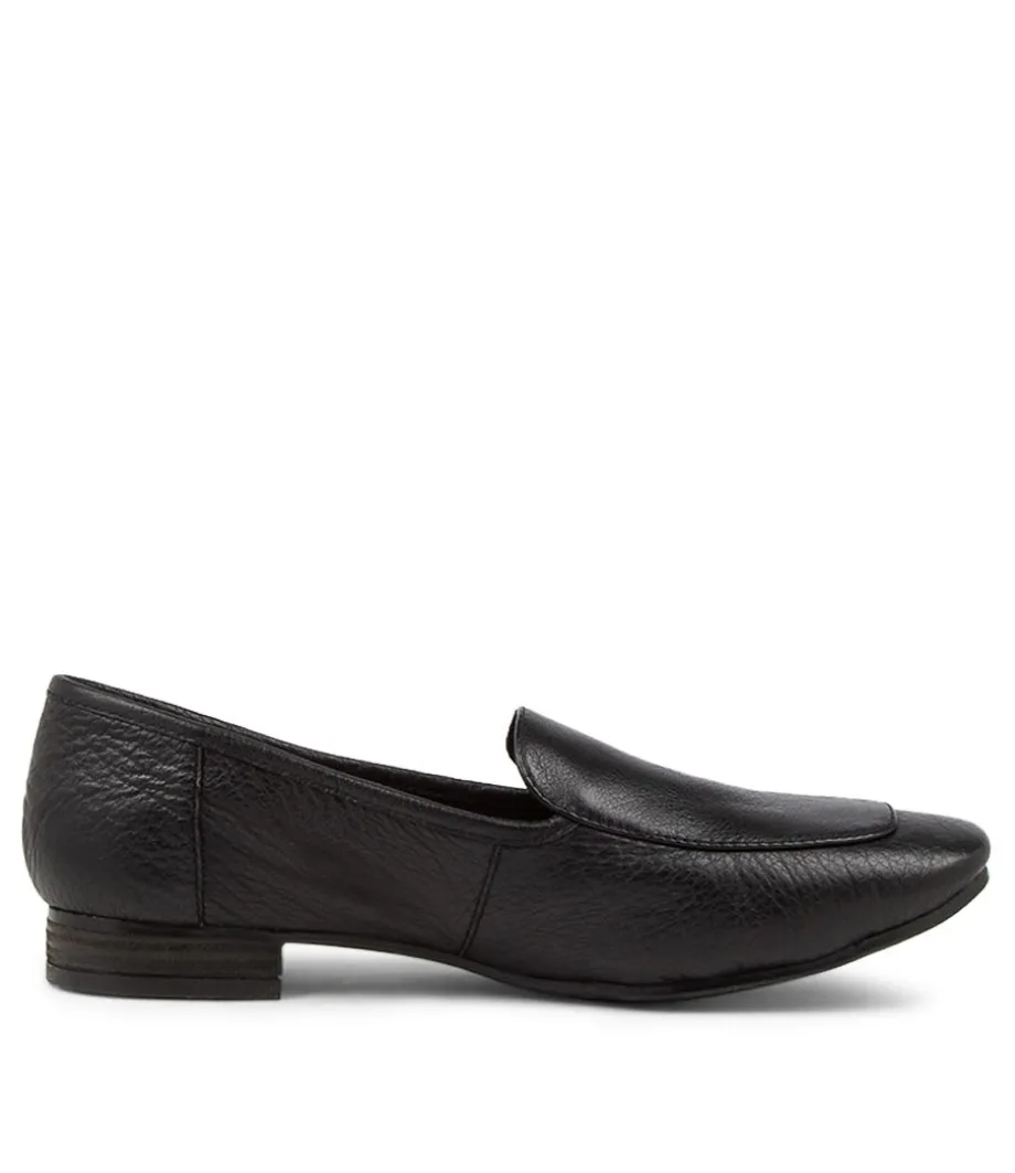 Temimie Black Leather Loafers