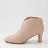 Templess Nude Leather Ankle Boots