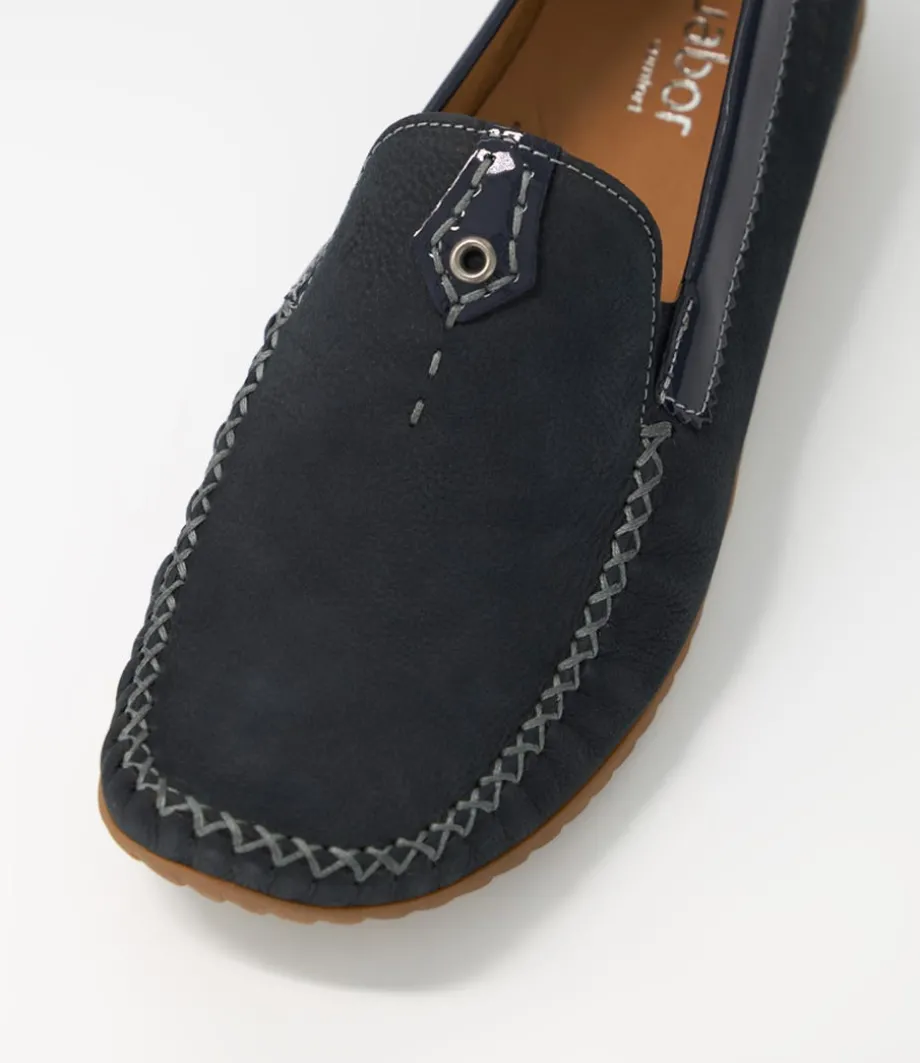 Thessa Nightblue Suede Loafers