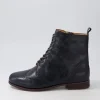 Thron Xf Navy Leather Ankle Boots