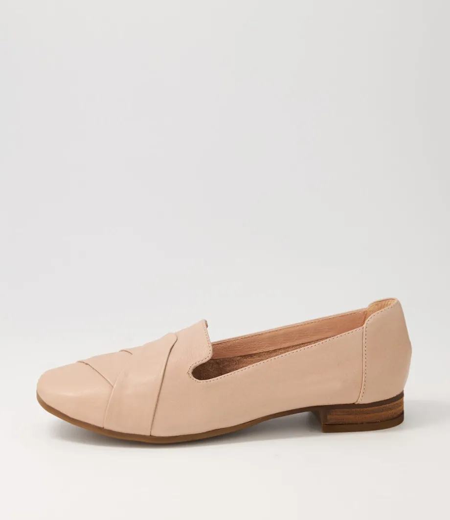 Tilony Dark Nude Leather Loafers