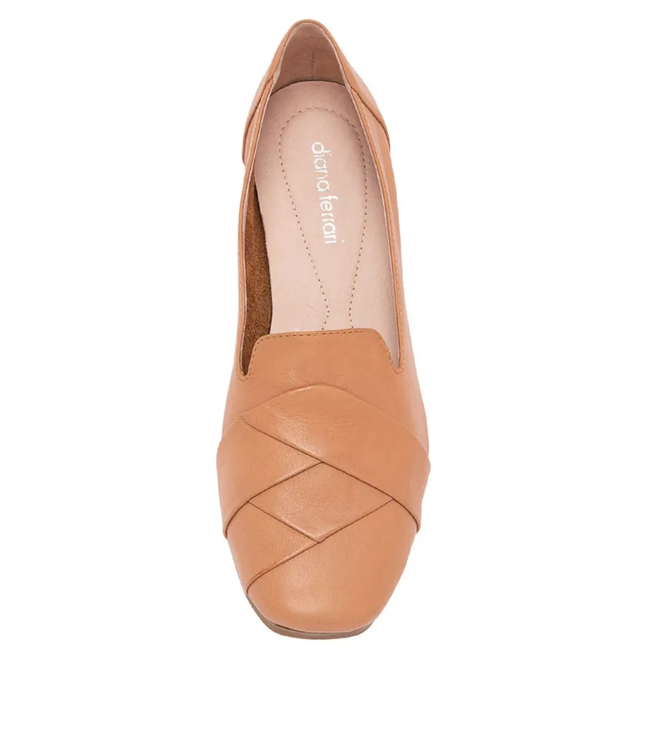 Tilony Dark Tan Leather Loafers