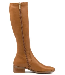 Timothie Tan Stretch Knee High Boots
