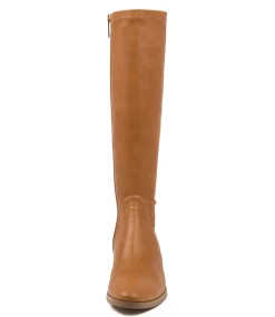 Timothie Tan Stretch Knee High Boots
