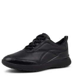 Tm Sport Lace Black Leather Sneakers